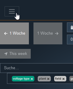 Kompakte Navigationsleiste mit Hamburger-Menue