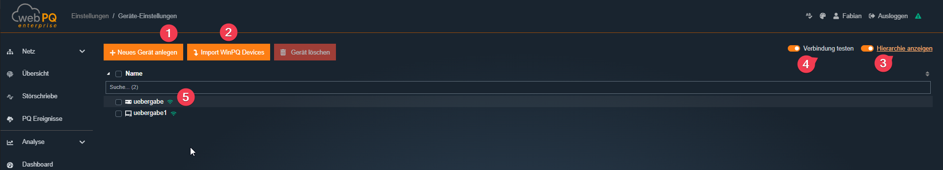 Geräte Einstellungen