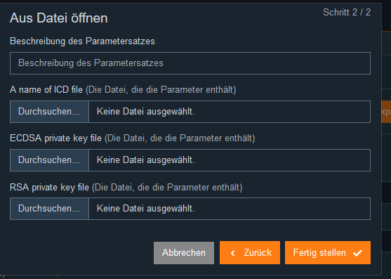 Parameter Container