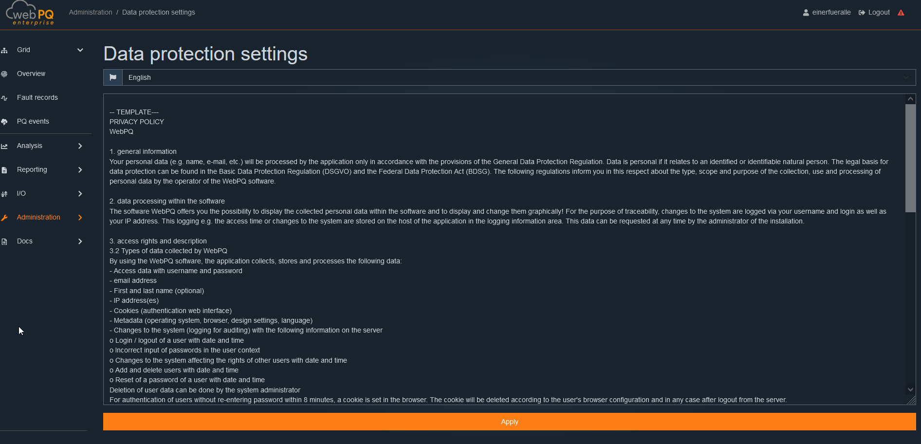 Settings Overview