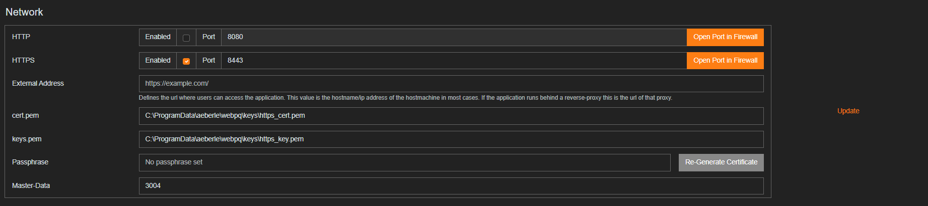 Network Settings