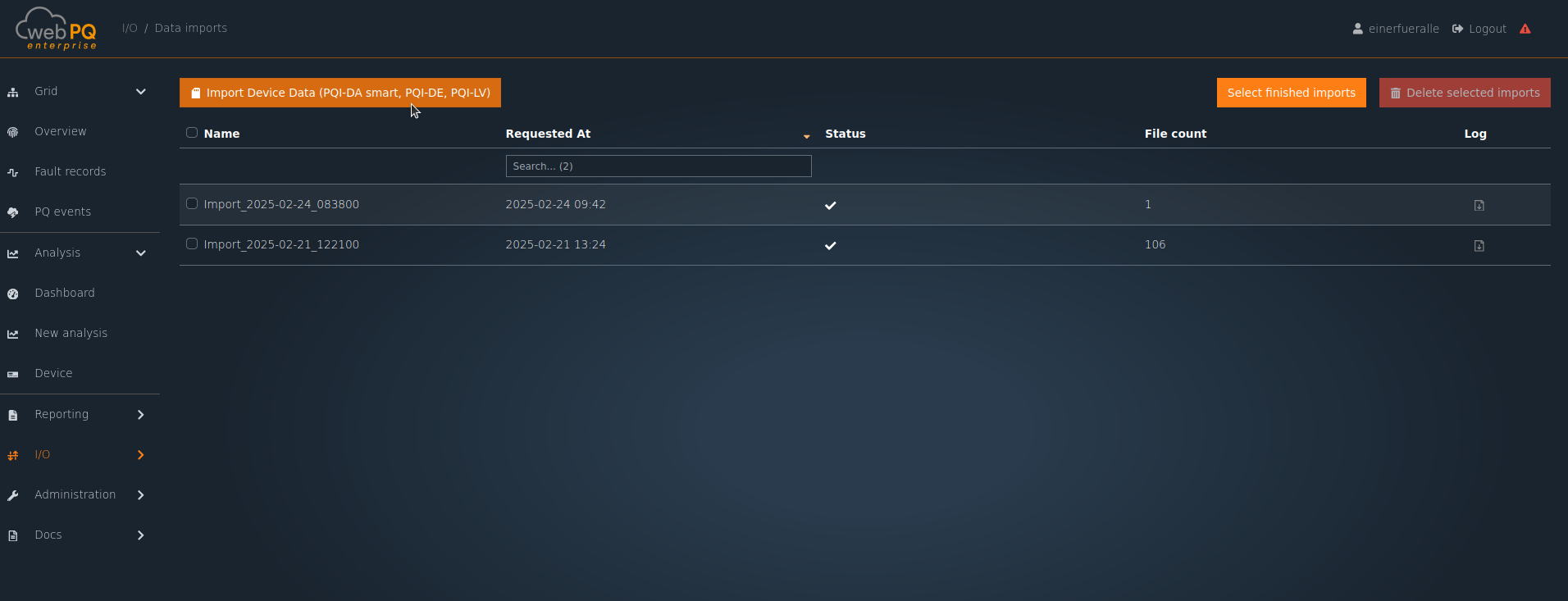Data Import
